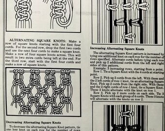 Lot De 2 Livres Vintage Macramé - Années 1970 + Nouage Créatif - états-unis