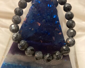 Triple Goddess 8MM Labradorite Natural Genuine Healing Crystal Bracelet