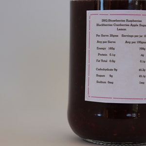 Mixed Berry Jam Generous 375ml Jar image 3