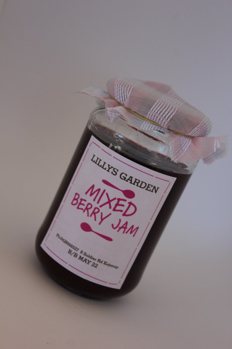 Mixed Berry Jam Generous 375ml Jar image 1