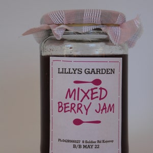 Mixed Berry Jam Generous 375ml Jar image 2