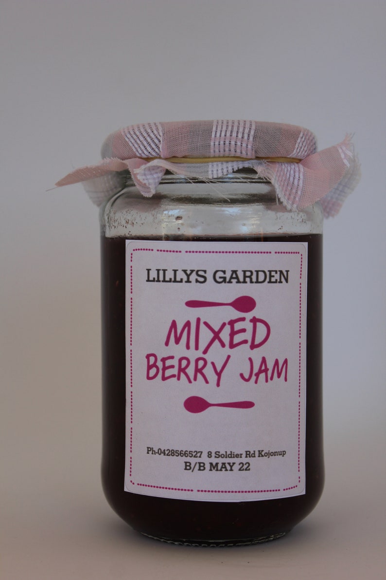 Mixed Berry Jam Generous 375ml Jar image 2