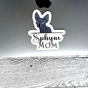 Sticker moeder Sphynx | Sticker moeder sfinx | Kattencadeau, Sphynx-kattencadeau, waterflessticker, laptopsticker, leuk cadeau