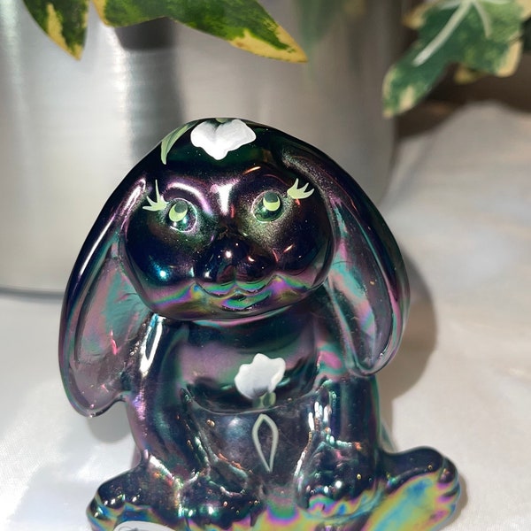 Fenton Glass Bunny - Etsy