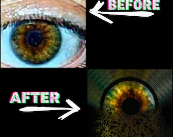 Custom Digital Eye Art | Personalized Iris Portrait | Iris Art |  Eyeball Photography | Unique Custom Eye Print | One-Of-A-Kind Gift