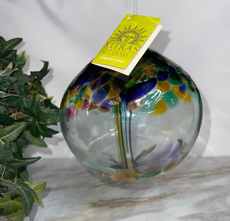 Kitras Art Glass Blown Glass Ornament Tree of Life Glass Etsy