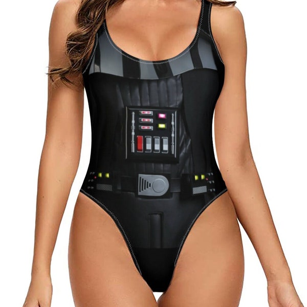 Darth Vader Star Wars One Piece Swimsuit - Disney Bound in Style - Sexy Darth Vader Star Wars Swimsuit for Women