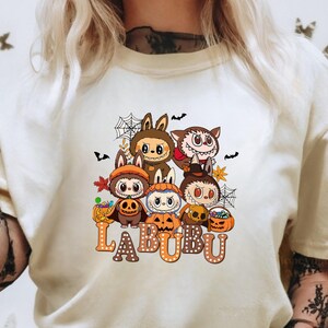 Halloween Labubu Comfort Colors Tee - Cute Labubu Shirt for Spooky Season