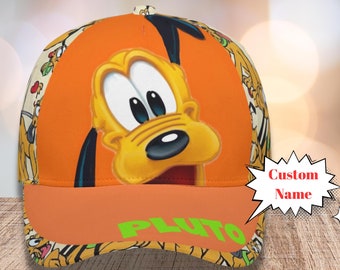 Pluto Baseball Cap: Mickey Dog Cartoon, Summer Hat