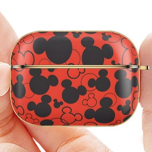 Custodia per AirPod Pro 2 Mickey Rosso e Nero - Regalo perfetto per gli amanti Disney