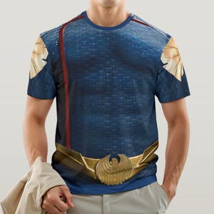 The Boys Costume,Homelander Cosplay Shirt,The Boys Homelander Shirt,Superhero Cosplay Top ,Perfect for Comic Con Adventures