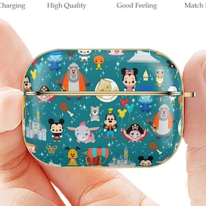 Custodia per AirPods Pro 2 Magic Kingdom Mickey AirPod Case Resistente ai graffi e facile da pulire