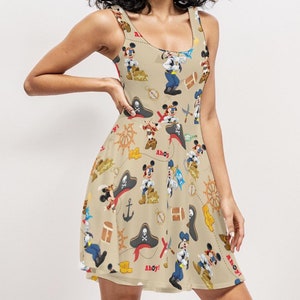 Mickey Pirate Dress , Disney Cruise dress, Pirate Night Dress ,Disney Cruise Outfit