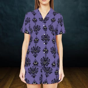 Haunted Mansion Pajamas , Disney Pj’s Set , Gothic Pajamas Set, Gift for Disney Fan