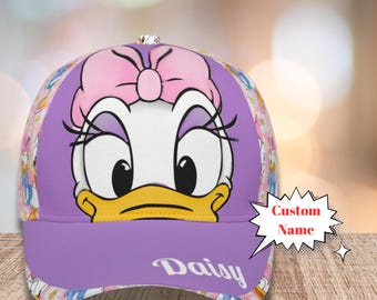 Daisy Duck Classic Cap,Daisy duck ears Hat,  Daisy Duck Baseball Cap, Minnie BFF Hat