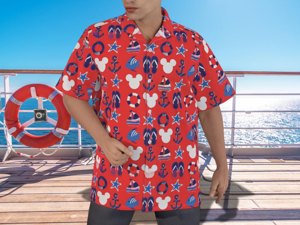 Snorider Design Disney Cruise Hawaiian Shirt , Cotton Hawaiian Shirt , Disney Hawaiian Shirt For Cruises ,