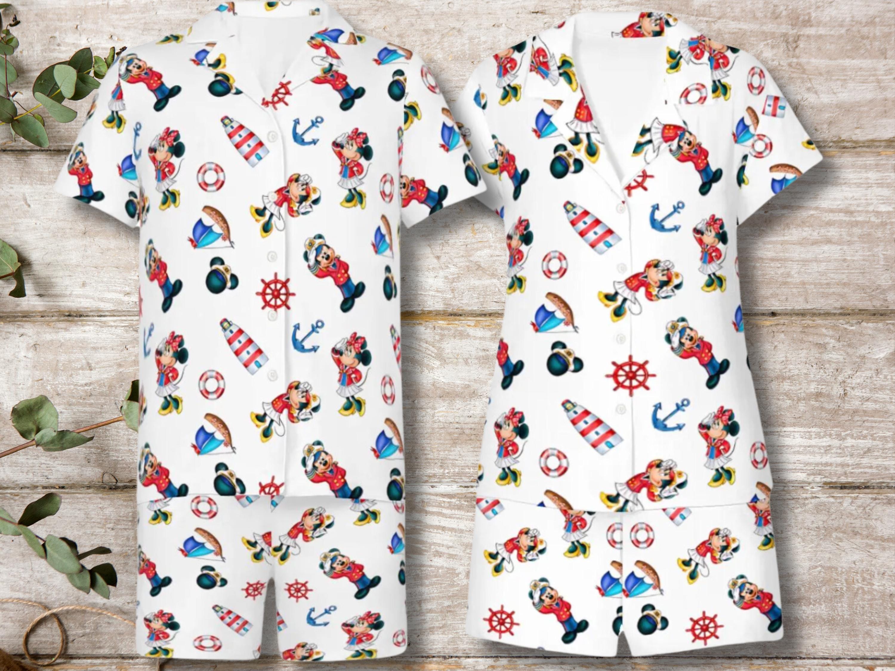 Disney Cruise pajamas Set  , Disney Cruise Family Sleep Set ,  Mickey Minnie Nautical  Lounge and Sleep set