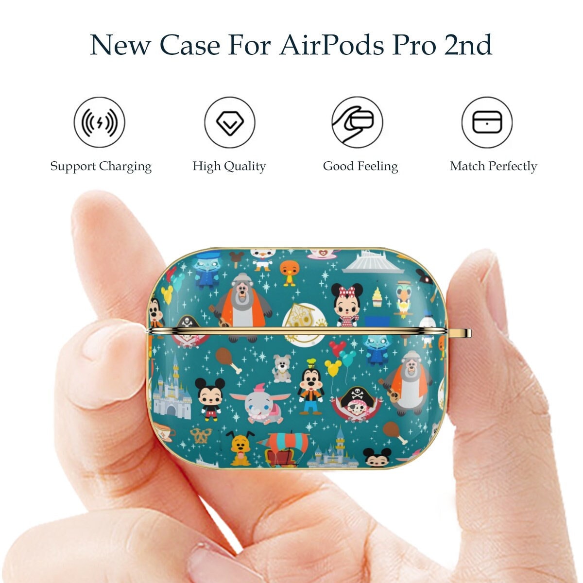 Airpods Pro 2 Case Magic Kingdom Mickey AirPod Case Scratch