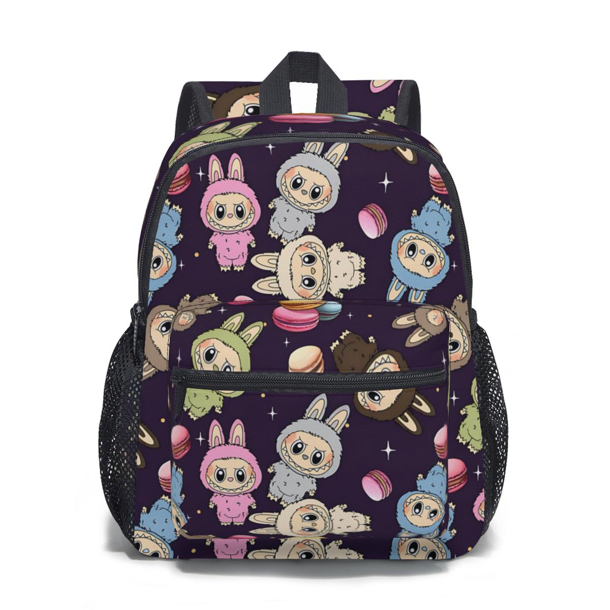 Labubu Canvas Rucksack : Verspielte Reise Schultasche 30 cm