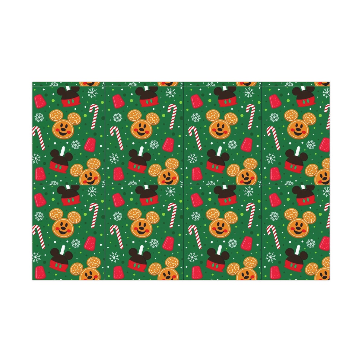 Mickey Christmas Gift Wrap Papers Disney gift wrap gingerbread gift