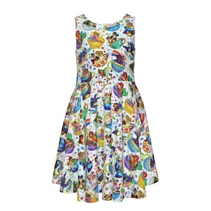 Magic Kingdom Dress – Kids Disney Park Outfit for Vacay, Mad Tea Party Attraction Dress