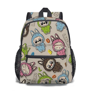 Labubu Backpack, Labubu Canvas backpack, Labubu Backpack,