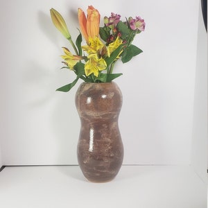 Handmade Pottery Slender Gourd Vase