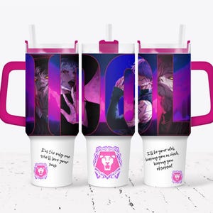 Kpop demon hunters inspired 40 oz tumbler your idol