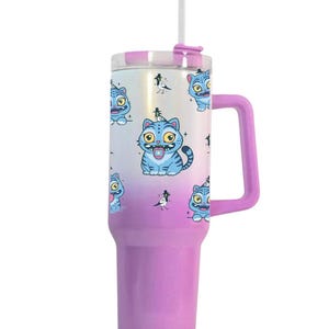Kpop demon hunters inspired 40 oz tumbler-Derpy Tiger