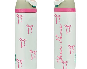 Coquette bows 24/32 OZ Owala bottle Personalized
