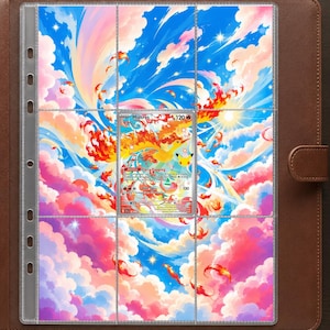 Moltres (30-årsjubileumsset) Utökat konsttryck • Pärminlägg med 9 fickor (digital nedladdning)