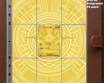 Gold Mega Darkrai (Pitch Black Set) Extended Art Print • 9-Pocket Binder Insert (Digital Download)