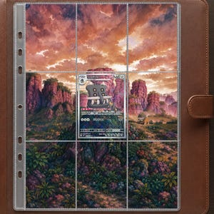 Bastiodon (Pitch Black Set) Extended Art Print • 9-Pocket Binder Insert (Digital Download)