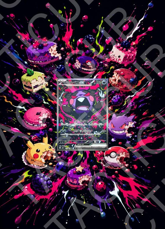 Morpeko (pitch Black Set) Extended Art Print • 9-pocket Binder