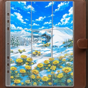 Piplup (Collection Flammes Fantasmagoriques) Illustration étendue • Insert pour classeur à 9 pochettes (Téléchargement numérique)