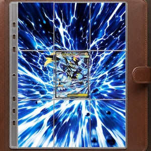 Mega Zeraora (zestaw Pitch Black) – rozszerzony wydruk artystyczny • Wkładka do segregatora z 9 kieszeniami (do pobrania cyfrowego)