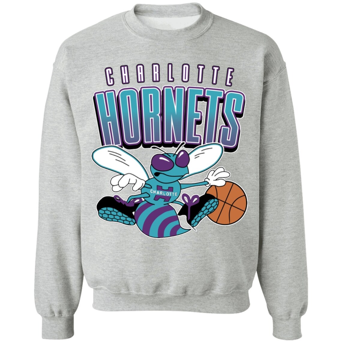 charlotte hornets vintage crewneck