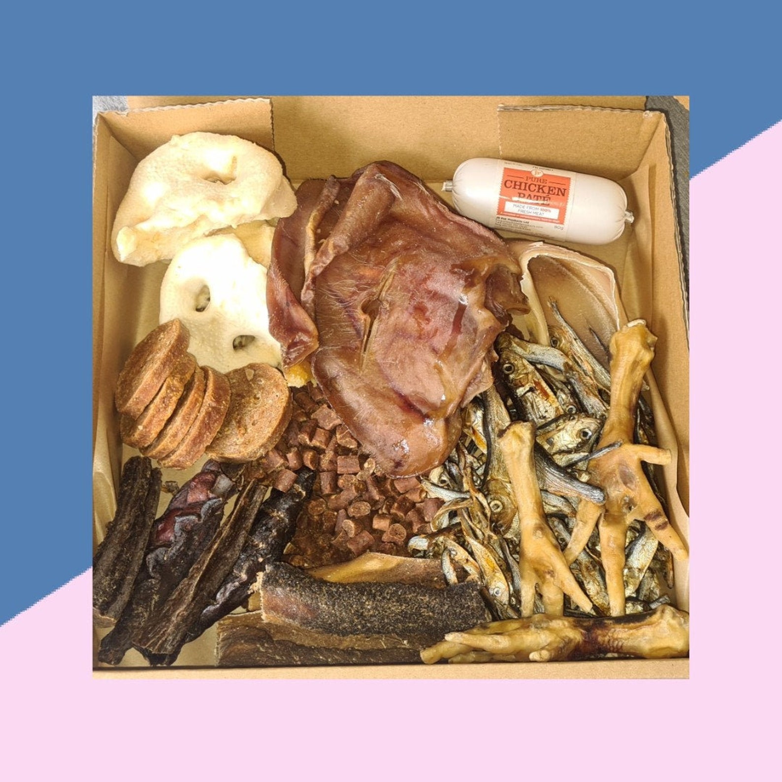Large Mixed Natural Dog Treat Box - Etsy