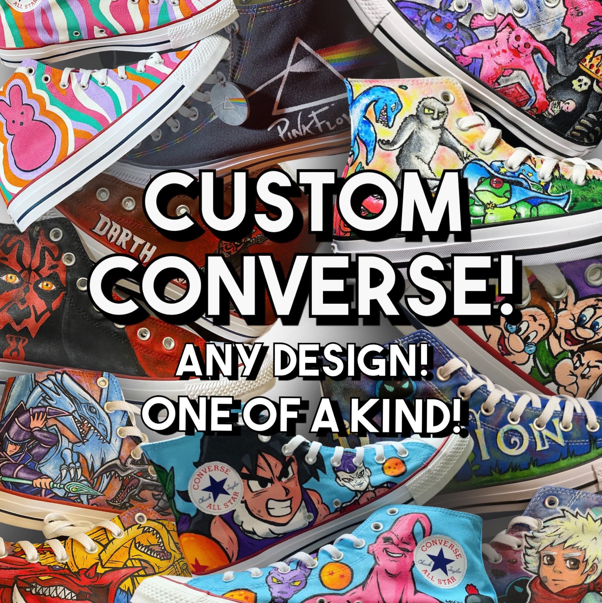 Custom Converse Shoes Hand Painted - Etsy