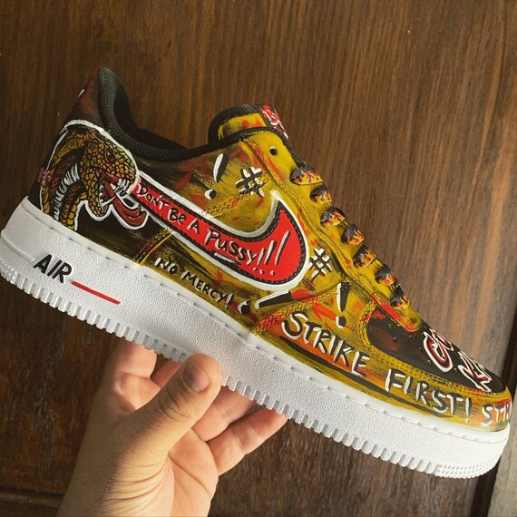 Cobra Kai Air Force Ones | Etsy