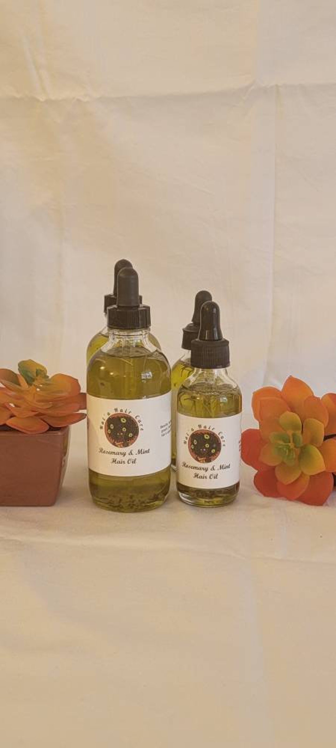 Rosemary & Mint Hair Oil Etsy