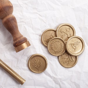 Wax Seal Stamp with Monogram, Wedding Invitation Wax Seals, Envelope Mouth Wax Stamp, Wedding Invite Seal Stamp