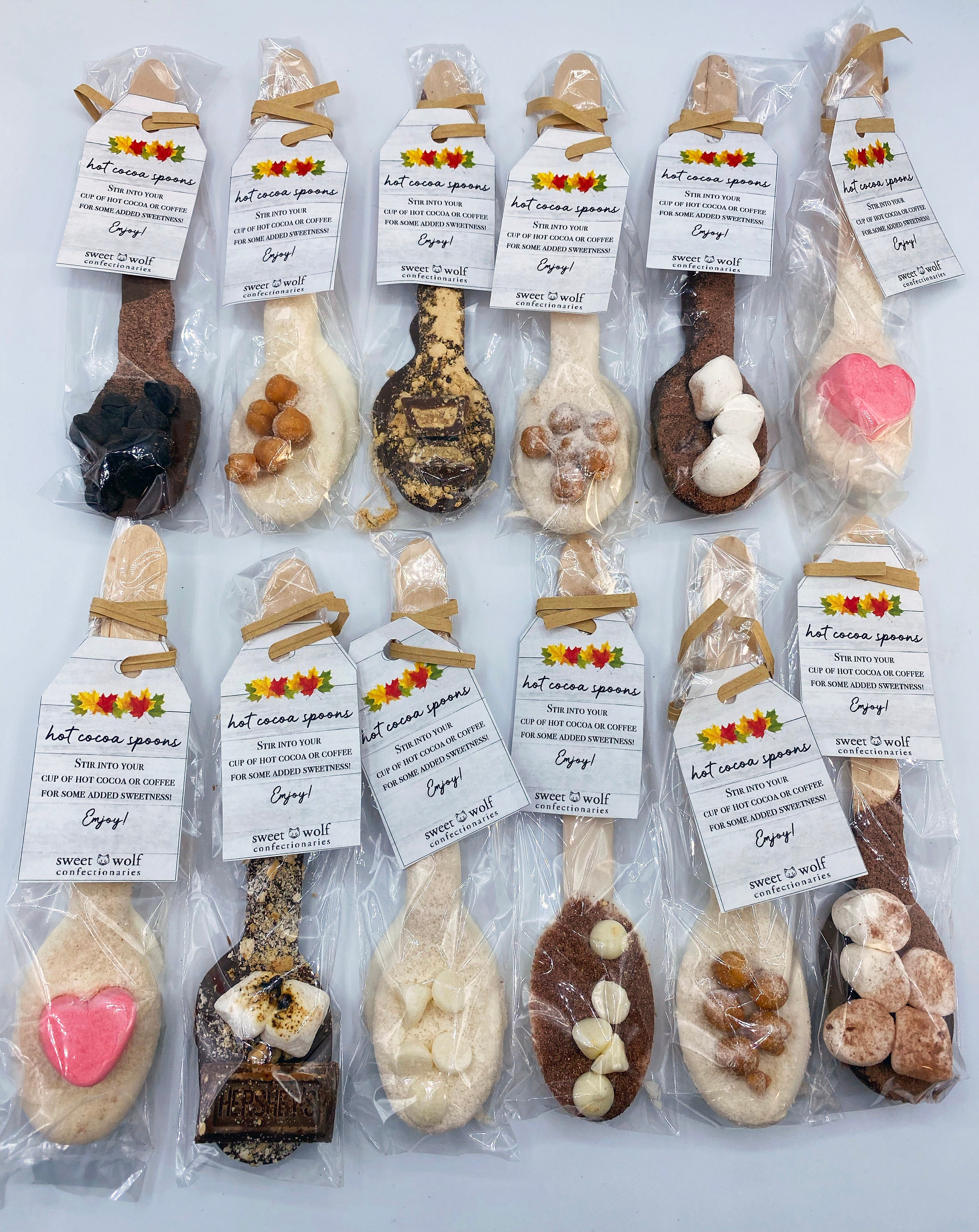 Hot Chocolate Spoons 6 Pack Etsy