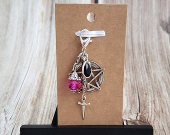 Witch | Spellcaster Inspired Dice Bag Charm | Keychain Charm for TTRPG