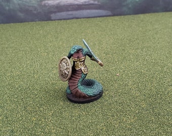 Yuan-ti or Snake Person Miniature for TTRPGs | for DND | for Pathfinder