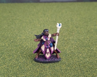 Alaedril Starbloom Female Spell Caster Miniature for TTRPGs | for DND | for Pathfinder | Wizard | Sorceress