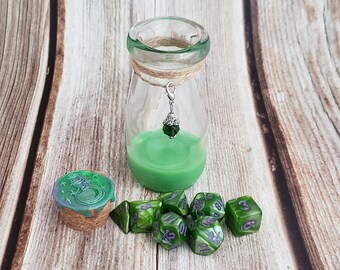 Potion of Giant Strength | Dice Display | Dice Potion | Green Dice | Green and Purple Dice