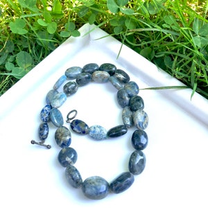 Sodaliet ketting - Sodaliet sieraden - Blue Crystal Ketting - Crystal Gift - Geschenken voor haar