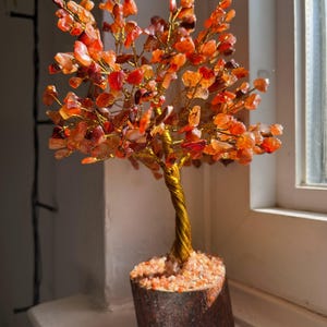 Kristallen boom | Nieuw huiscadeau | Bergkristal levensboom | Bedrade kristallen boom | Housewarmingcadeau | Miniatuurplanten | Edelsteenboom