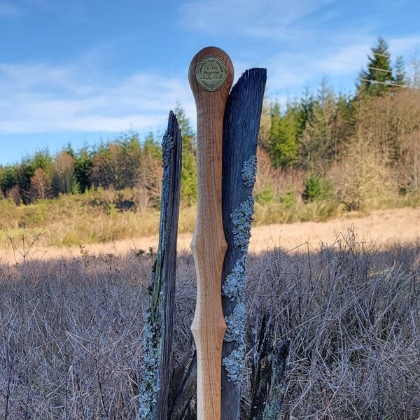 The Nomad: Solid Hickory Hiking Stick